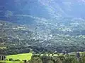 The village of Skiada on the side of Mount Erymanthos