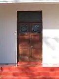 Front doors of the synagogue