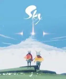 Official poster for the game, featuring two characters holding hands underneath the game's title