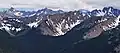 Tatie is the reddish peak centered. Viewed from Slate Peak.