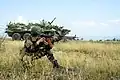A Belarusian special forces soldier with an RPK-74 at the Slavic Brotherhood 2018