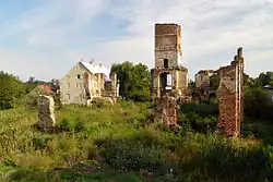 Castle ruins in Smolec