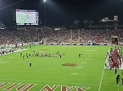 View of field during a game