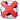 soccer ball with red X