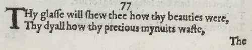Detail of old-spelling text