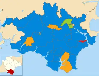 2011 results map