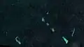 Landsat 7 image of South Luconia Shoals not showing Herald Reef 5&nbsp;km southwest of Luconia Breakers