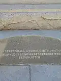 Daughters of Confederacy inscription