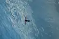 Soyuz TMA-22 following its departure from the ISS.