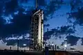 SpaceX CRS-32 stands in a vertical position at LC-39A