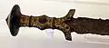 Decorated hilt of an iron sword from the elite tomb of Rivoli Veronese