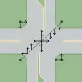 Simple two-pole span