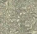 Osilnica as Osiunitza on a 1928 map