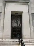 East entrance - "The Benefits of Social Security" by Kreis