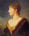 Stéphanie, Crown Princess of Austria-Hungary, by Heinrich von Angeli (1882). Hofmobiliendepot, Vienna.