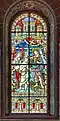 A window depicting the baptism of Jesus