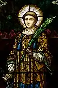 Saint Lawrence, holding a martyr's palm
