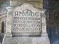 The foundation stone laid in 1901.