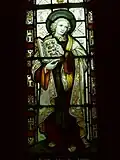 North chancel window featuring St John the Divine or John of Patmos
