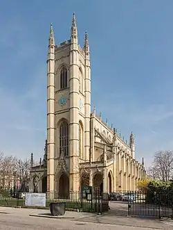 The west front, facing Sydney St