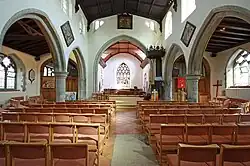 The interior looking to the east end