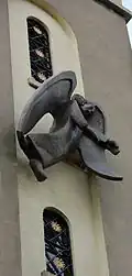 Angel of Peace, bronze, 2008. St. Teresa's Carmelite Church, Dublin.