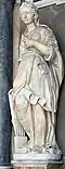 Statue from the porch of St. Cecilia, Trastevere