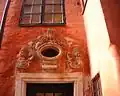 Detail of the portico at Number 2.