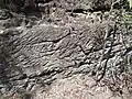 Staircase Range Cutting, near Springsure, Queensland - detail of hand tooling