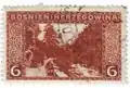 Rama valley on 1906 Austro-Hungarian stamp