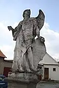Statue of the angel at the gate of heaven