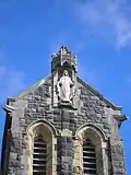 Statue of St Mary in tower