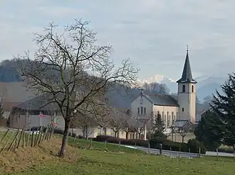 The church in Sainte-Hélène-du-Lac