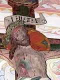 Crucifix: Christ's face