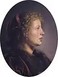Study of a young woman in profile (Salomon de Bray, 1636)