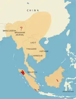 Map of range