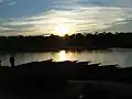 Sunset viewed from the banks of Rapti River