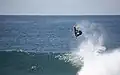 Airborne surfer off Ballito Beach, 2011