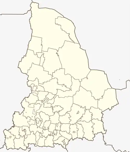 Tavda is located in Sverdlovsk Oblast
