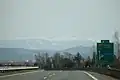 D10 near Svijany with the Giant Mountains in the background