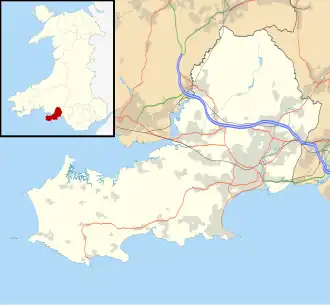 Three Cliffs Bay is located in Swansea
