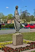 Sculpture Mermaid by Jerzy Chojnacki, which previously stood at the square.