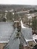 View from top floor of tower