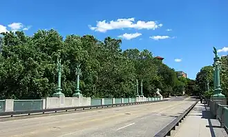 Bridge from the south with Lampposts