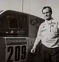 French driver Patrick Zaniroli during the 1988 Paris-Dakar
