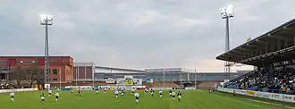 Tehtaan kenttä – the football stadium in Valkeakoski, Finland, home of the football team FC Haka Valkeakoski
