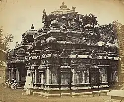 9th century temple at Begur (pic taken in c.1868), by Henry Dixon, from the Archaeological Survey of India Collections[5]