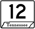 State Route 12 marker