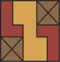 Fig. D - Tocapu pattern, possible stylization of the previous one