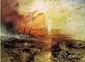 Slavers Throwing Overboard the Dead and Dying, Typhoon Coming On. 1840